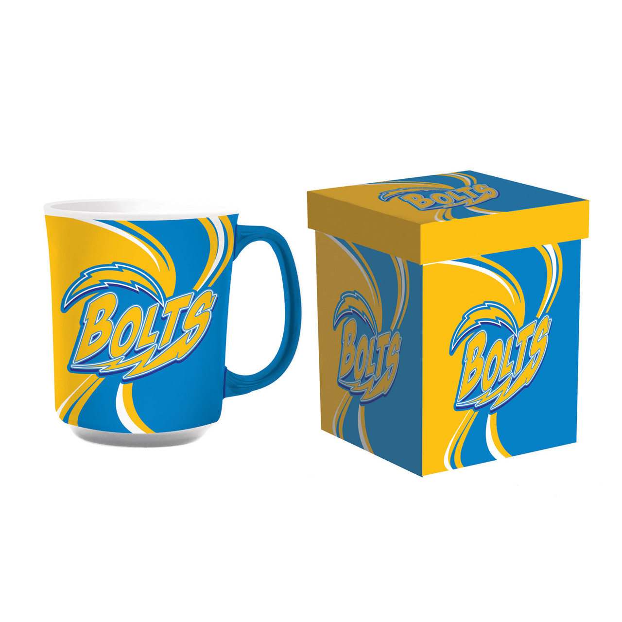 Los Angeles Chargers Ceramic Coffee Mug with Matching Box 14oz