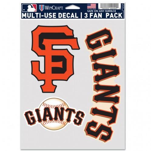 San Francisco Giants Multi Use 3 Pack Fan Decals