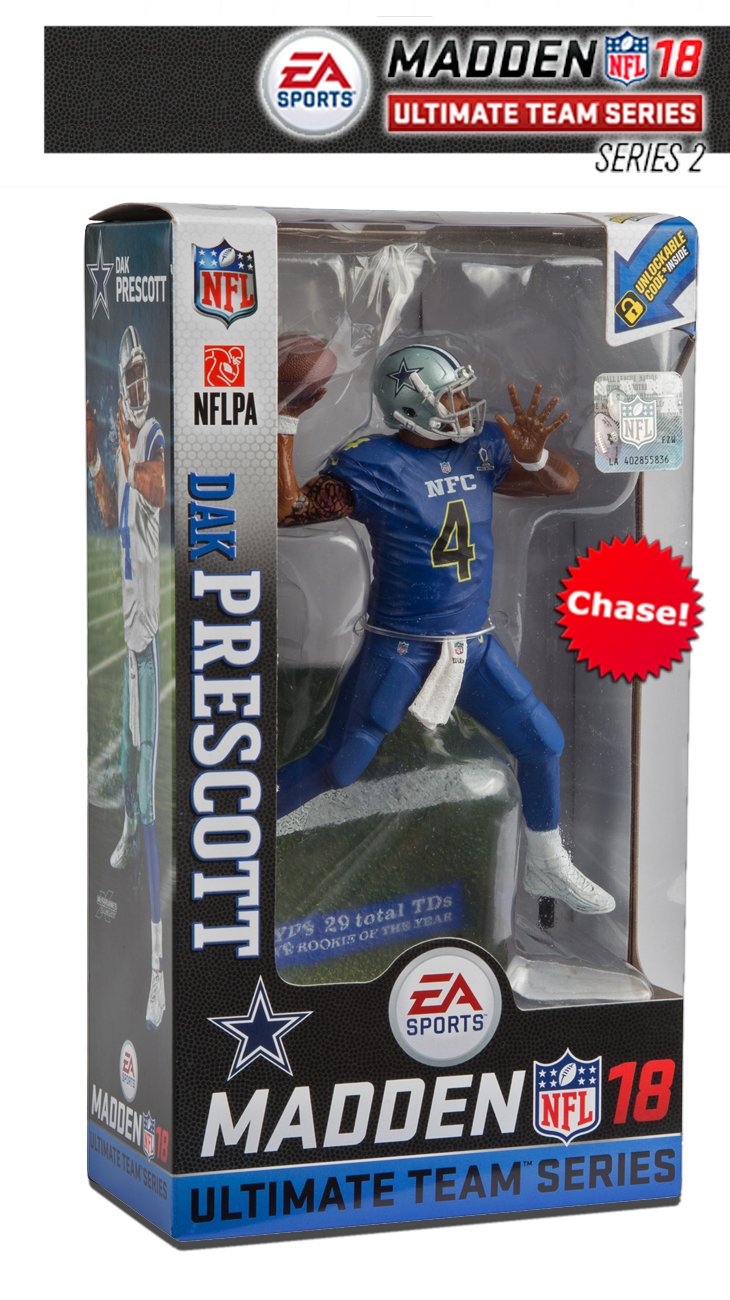 Dallas Cowboys Dak Prescott Madden 18 Pro Bowl Chase Figurine s2