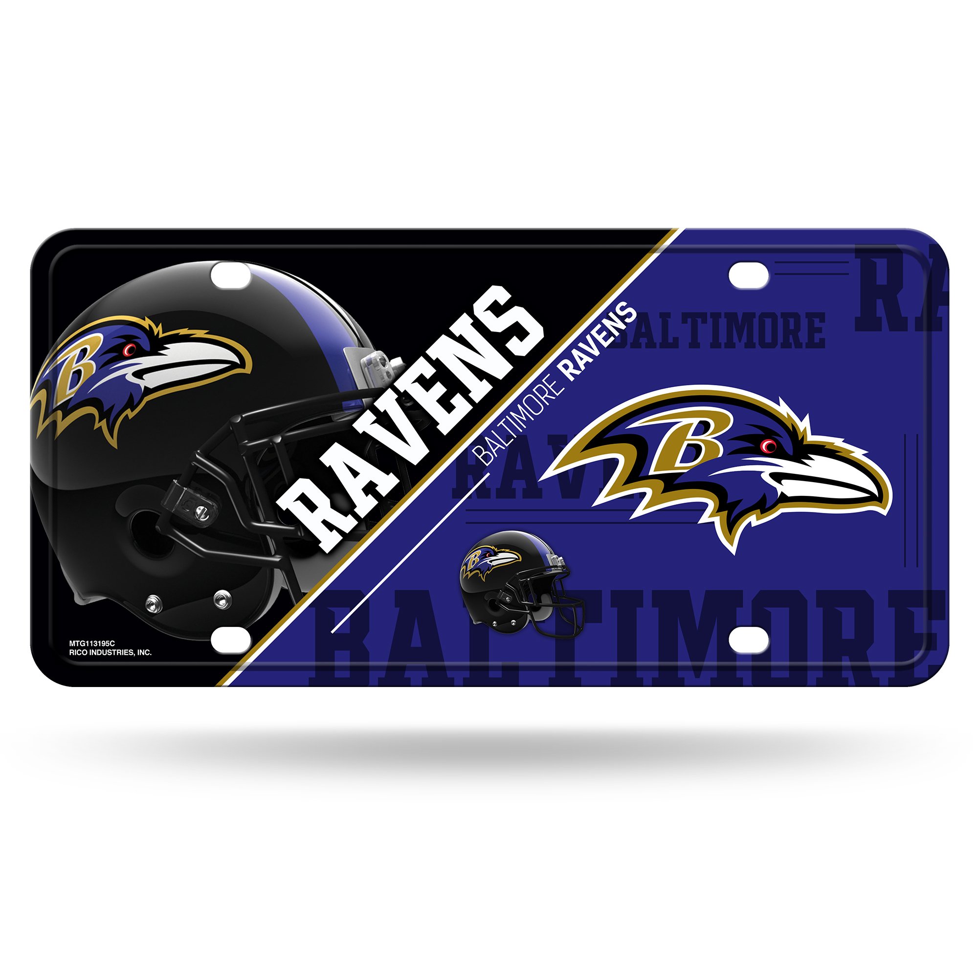 Baltimore Ravens Metal License Plate