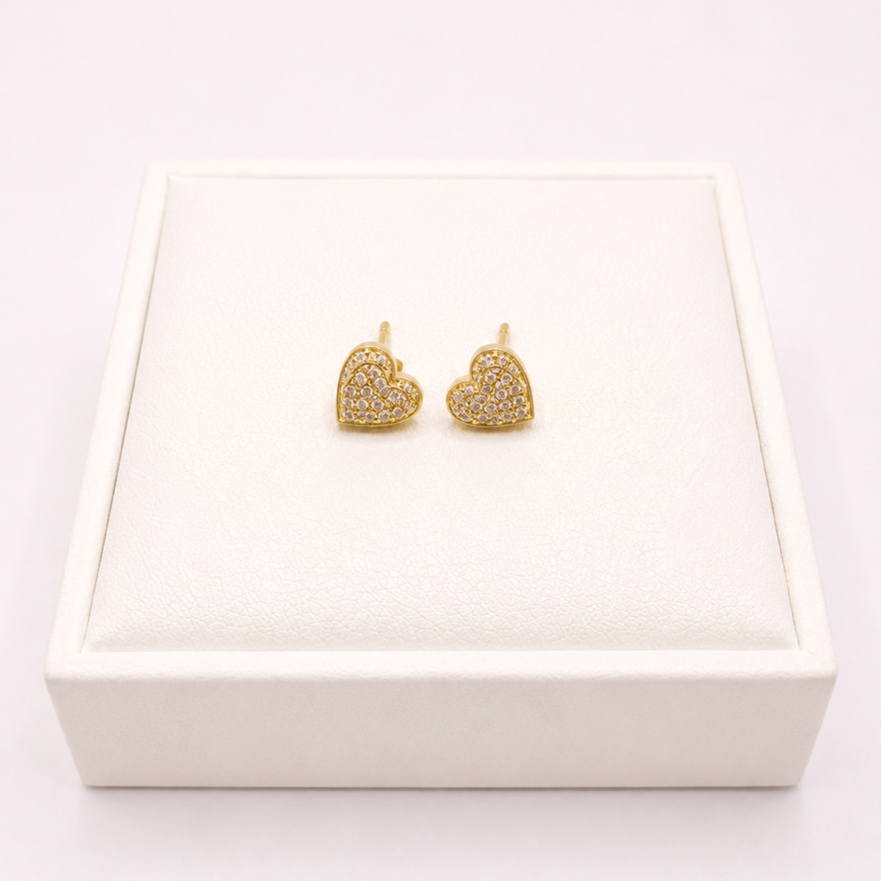 Gold Heart Earings 