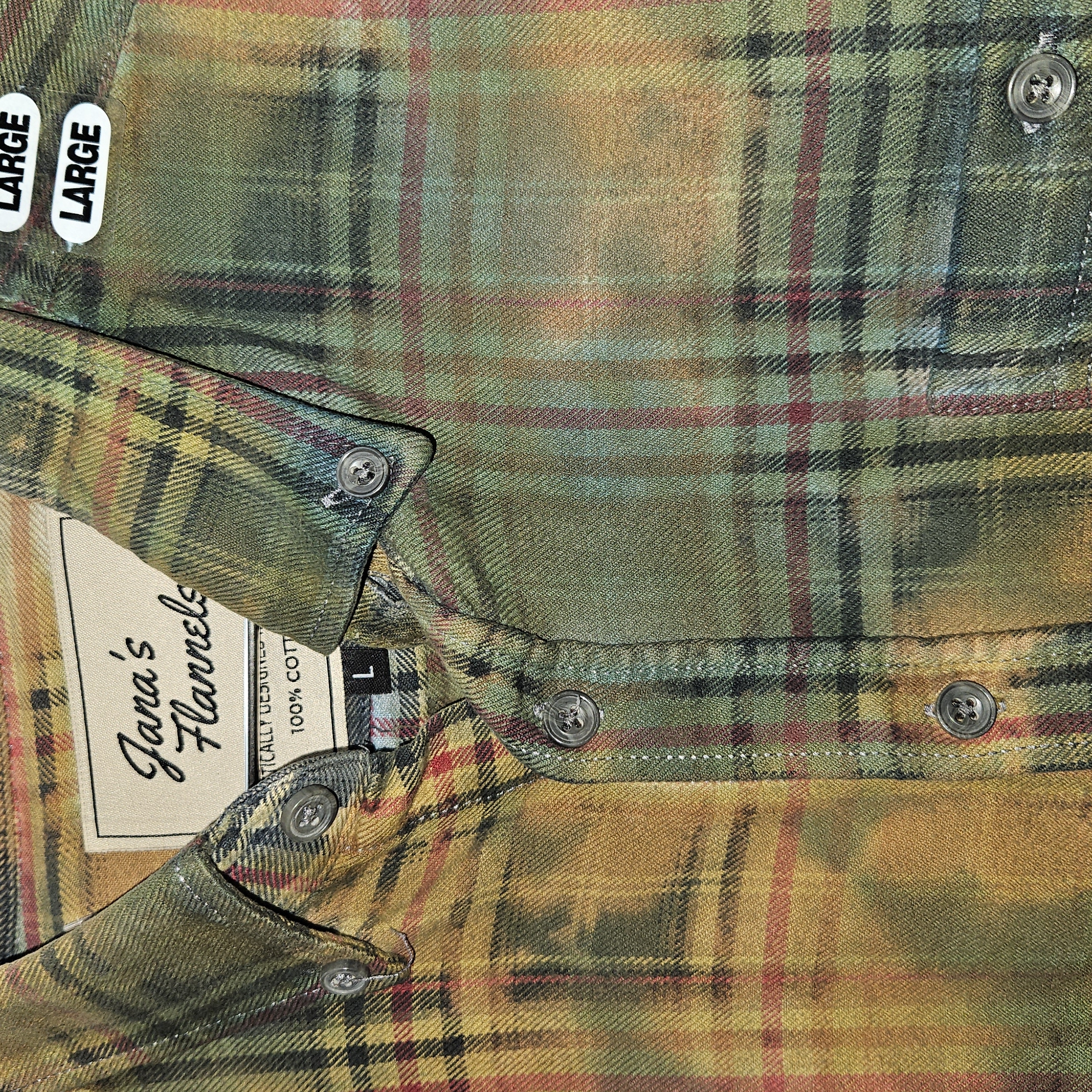 Acid Wash Flannel - Plain L