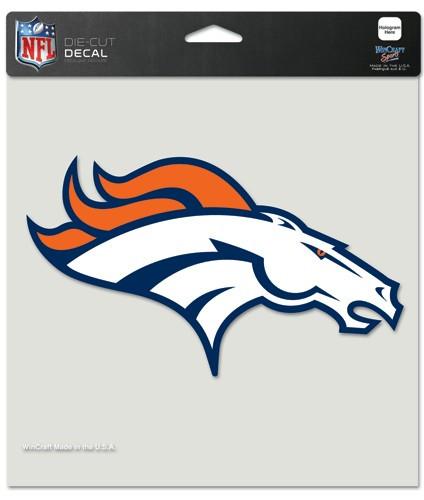 Denver Broncos Perfect Cut Decal 8x8"