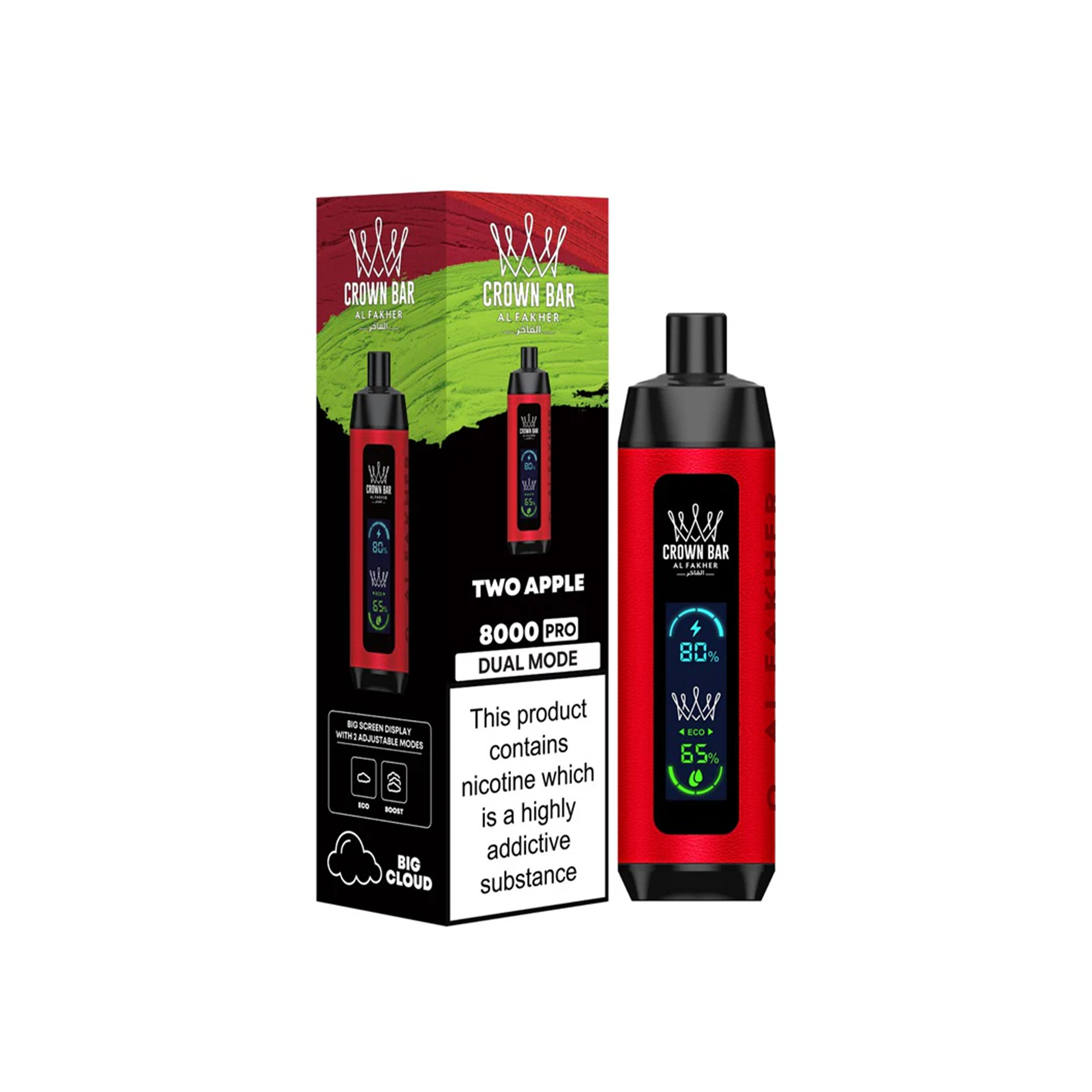 Crown Bar Two Apple 8000 Crystal