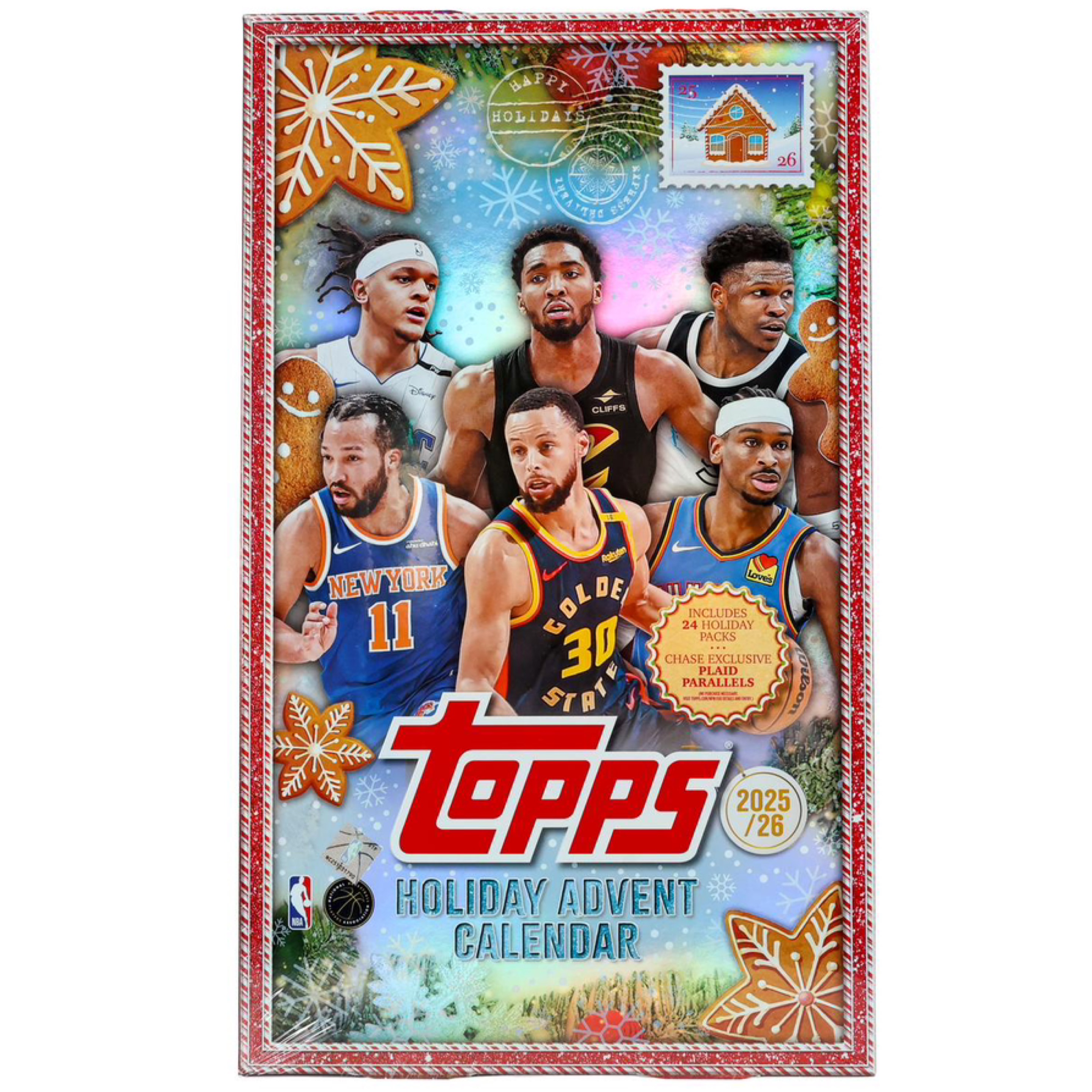 2025 Topps Holiday Basketball Calendar