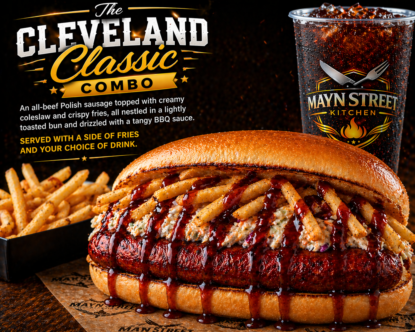 Cleveland Classic Combo (with fries & drink)
