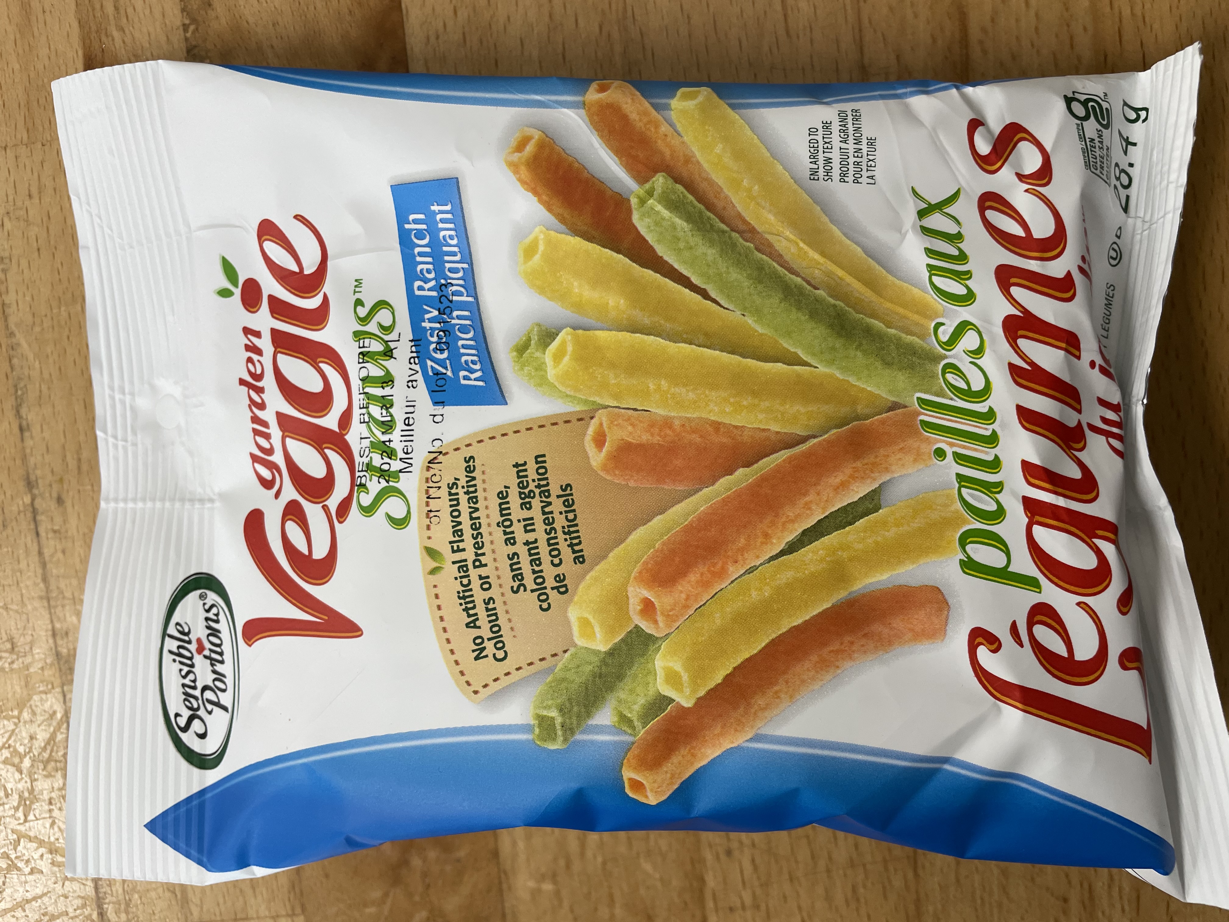Veggie Straw Chips Zesty Ranch