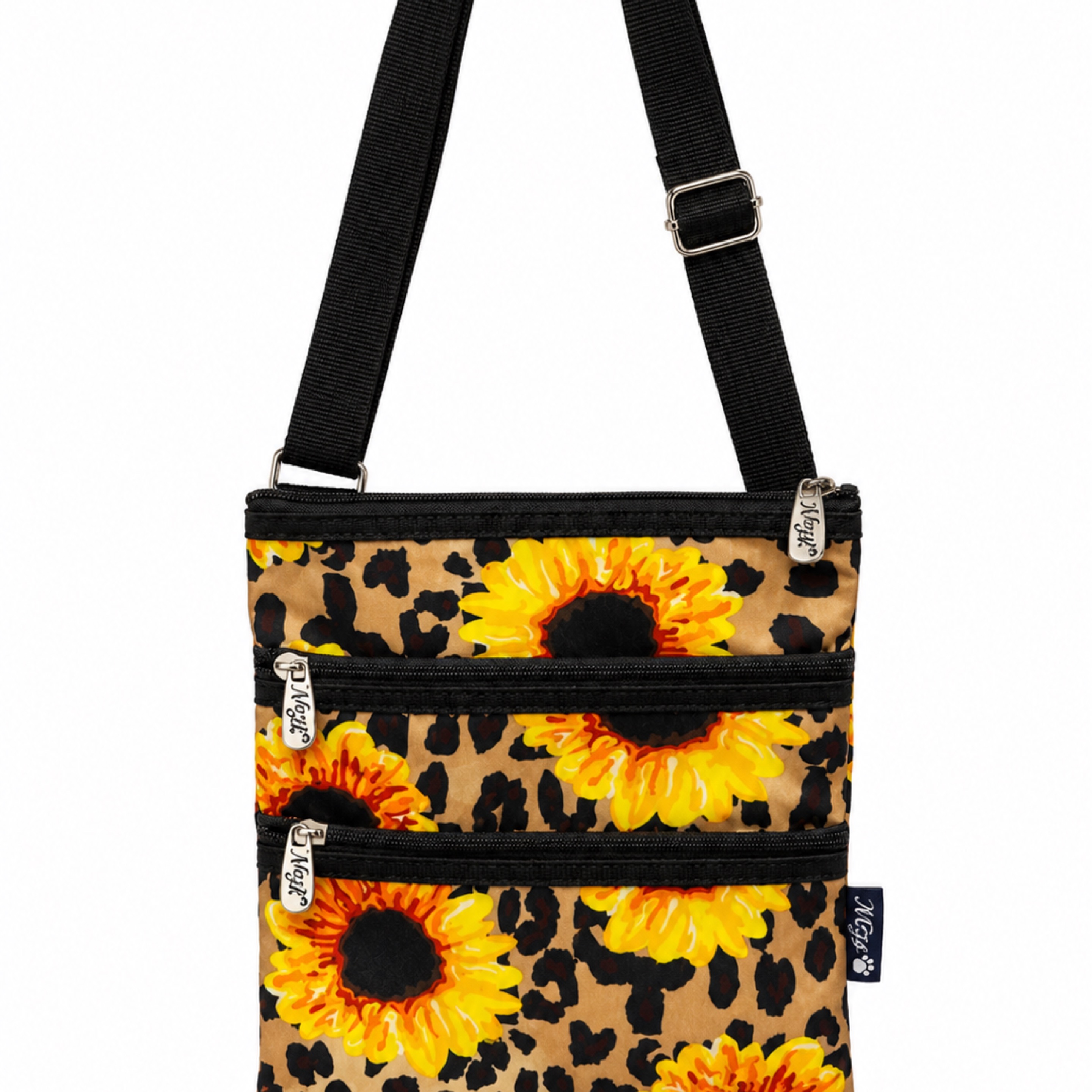 Sunflower Leopard Print Crossbody Bag