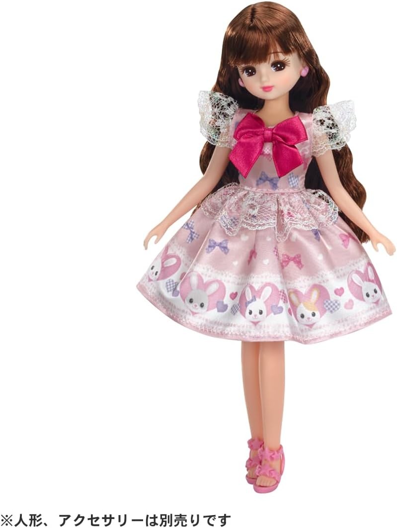 タカラトミー リカちゃんドレス LW-01 おリボンうさちゃん リカちゃん人形 着せ替え 洋服 服 ドレス ワンピース おままごと おもちゃ 3歳以上 サムネイル3