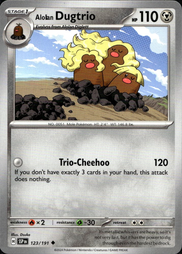 Alolan Dugtrio - SV08 123/191