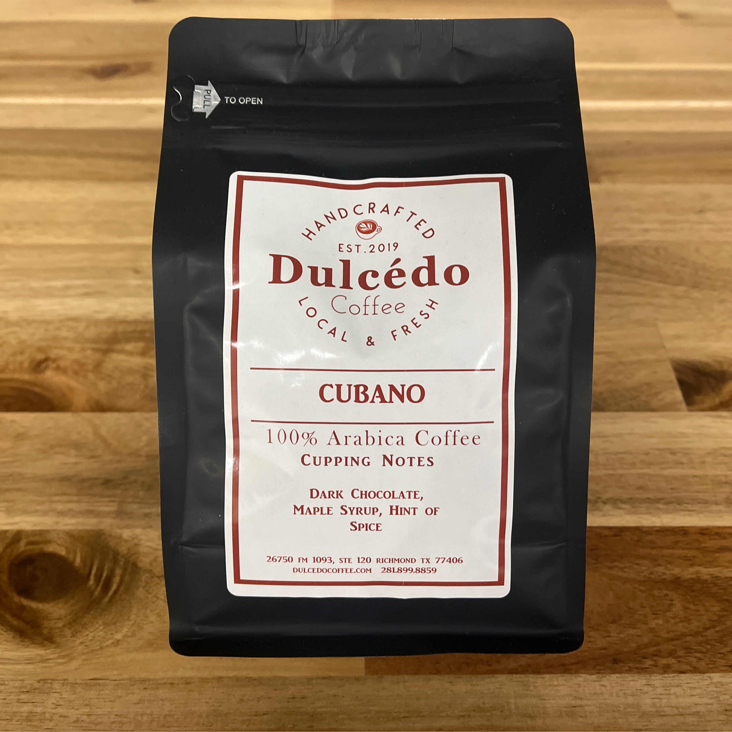 Coffee Retail Bag: Cubano Espresso