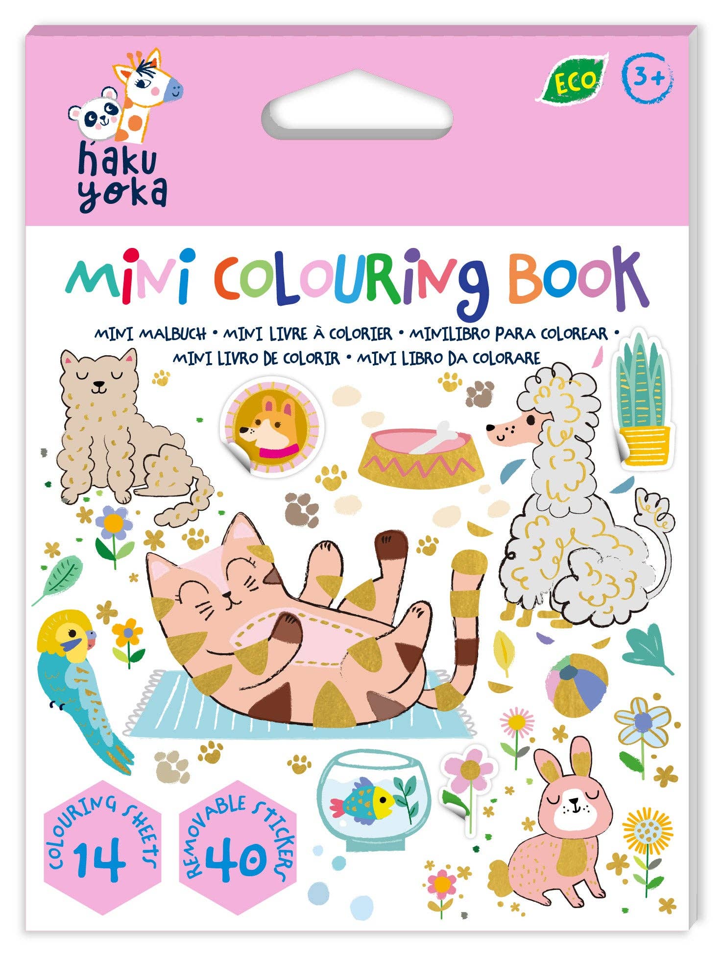 Mini Colouring Book Lovely Pets