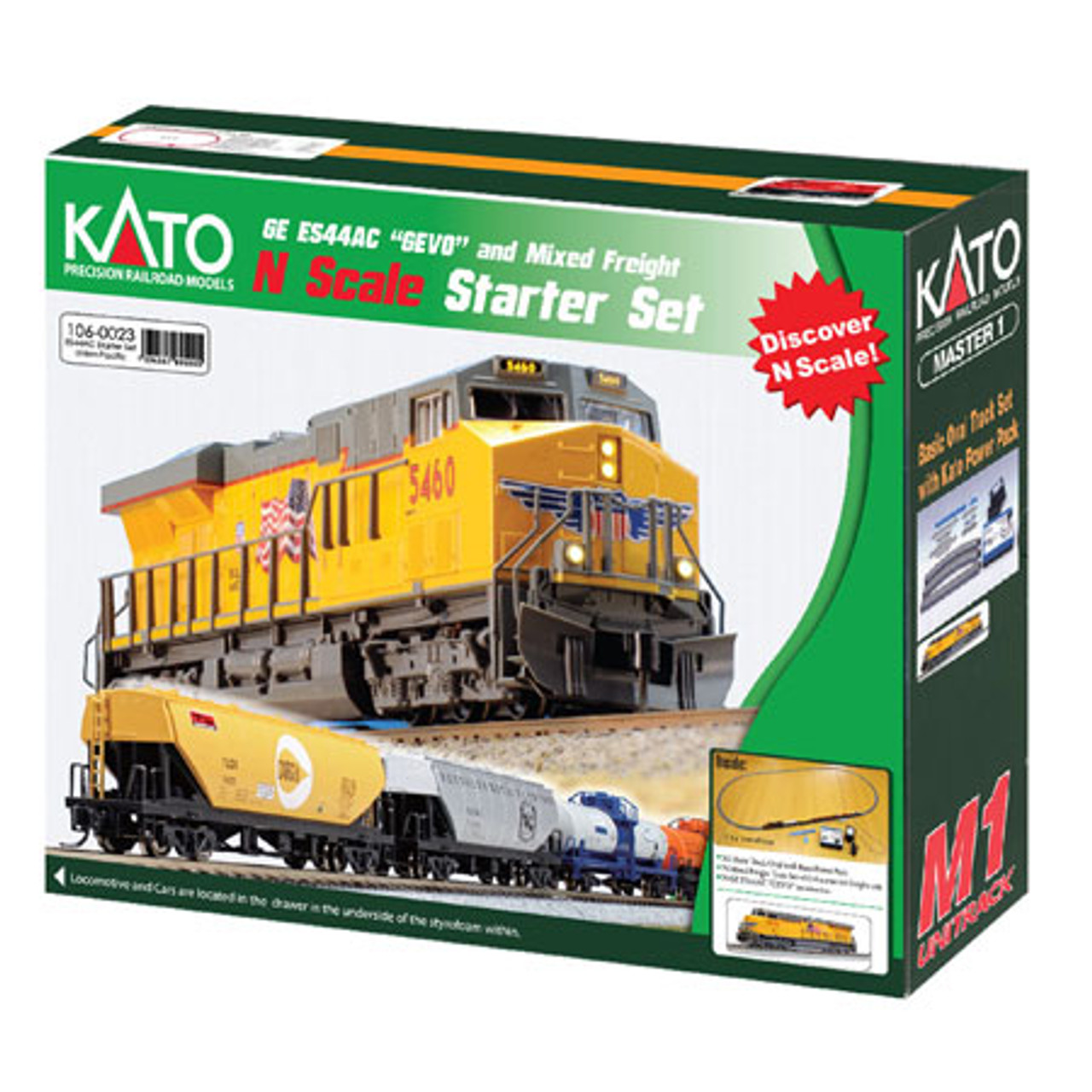Kato ES44AC Freight Train Set 10260023 N scale