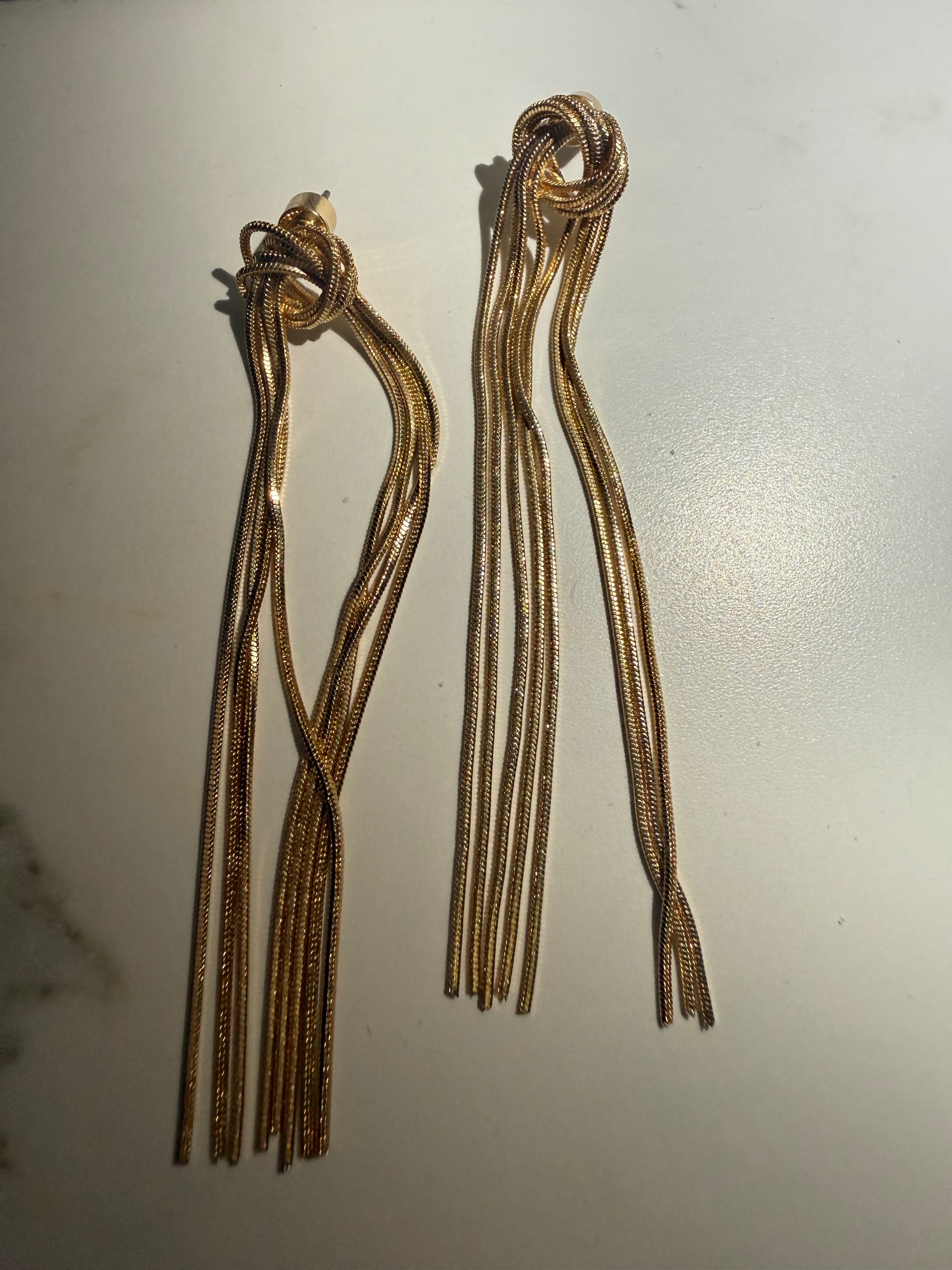 Gold Fringe Earrings