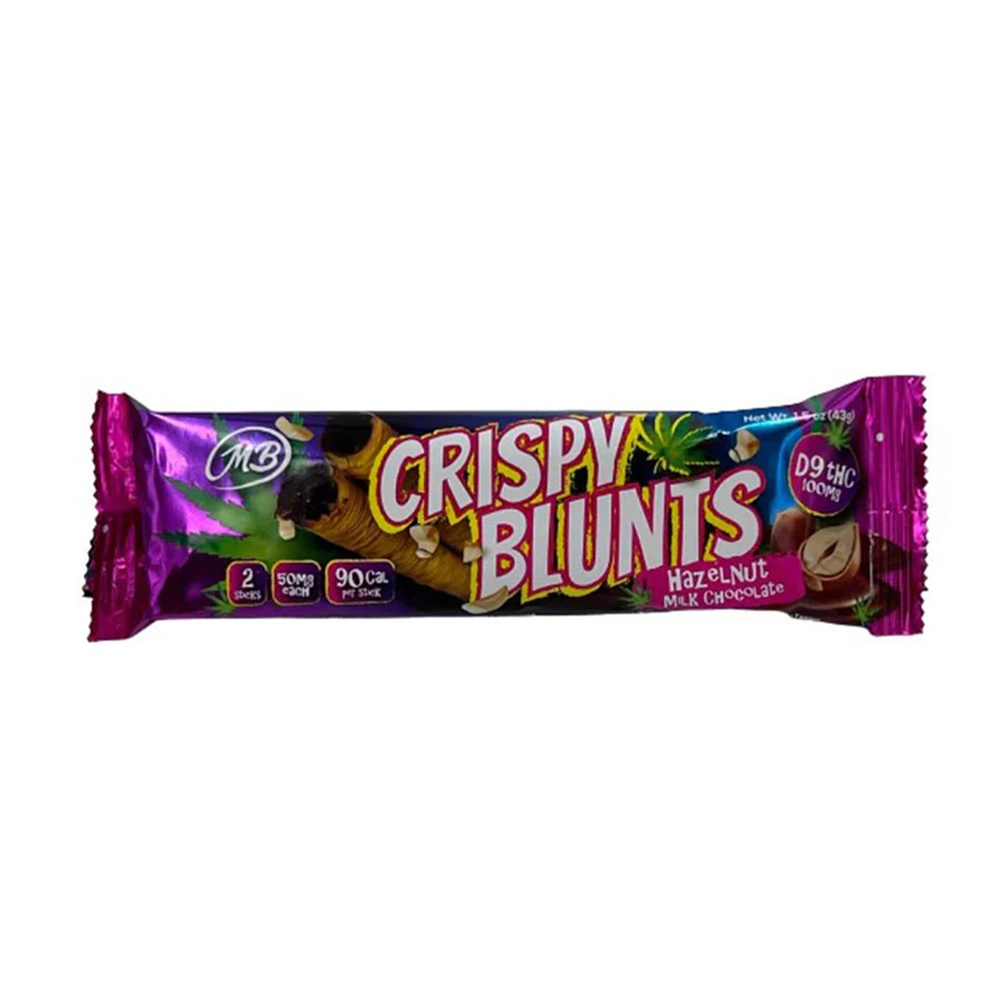 Crispy Blunts Hazelnut Milk Chocolate THCA 100mg