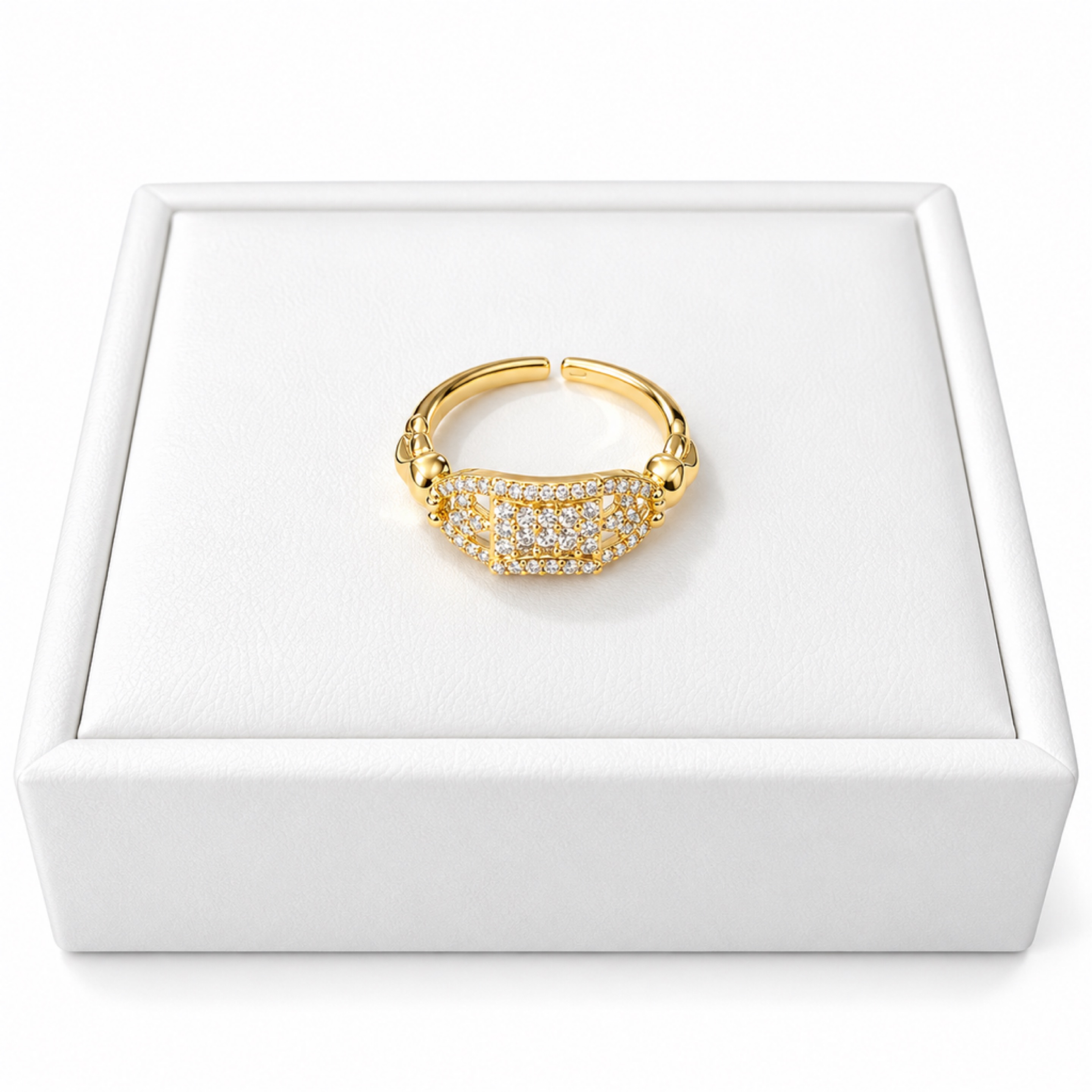 Eye Gold Ring Adjustable 