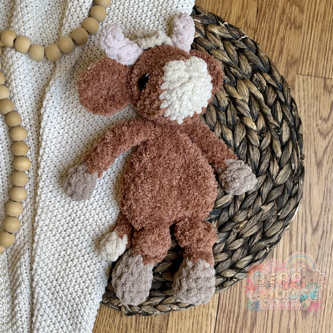 Highland Cow Knotted Mini Snuggler preview image
