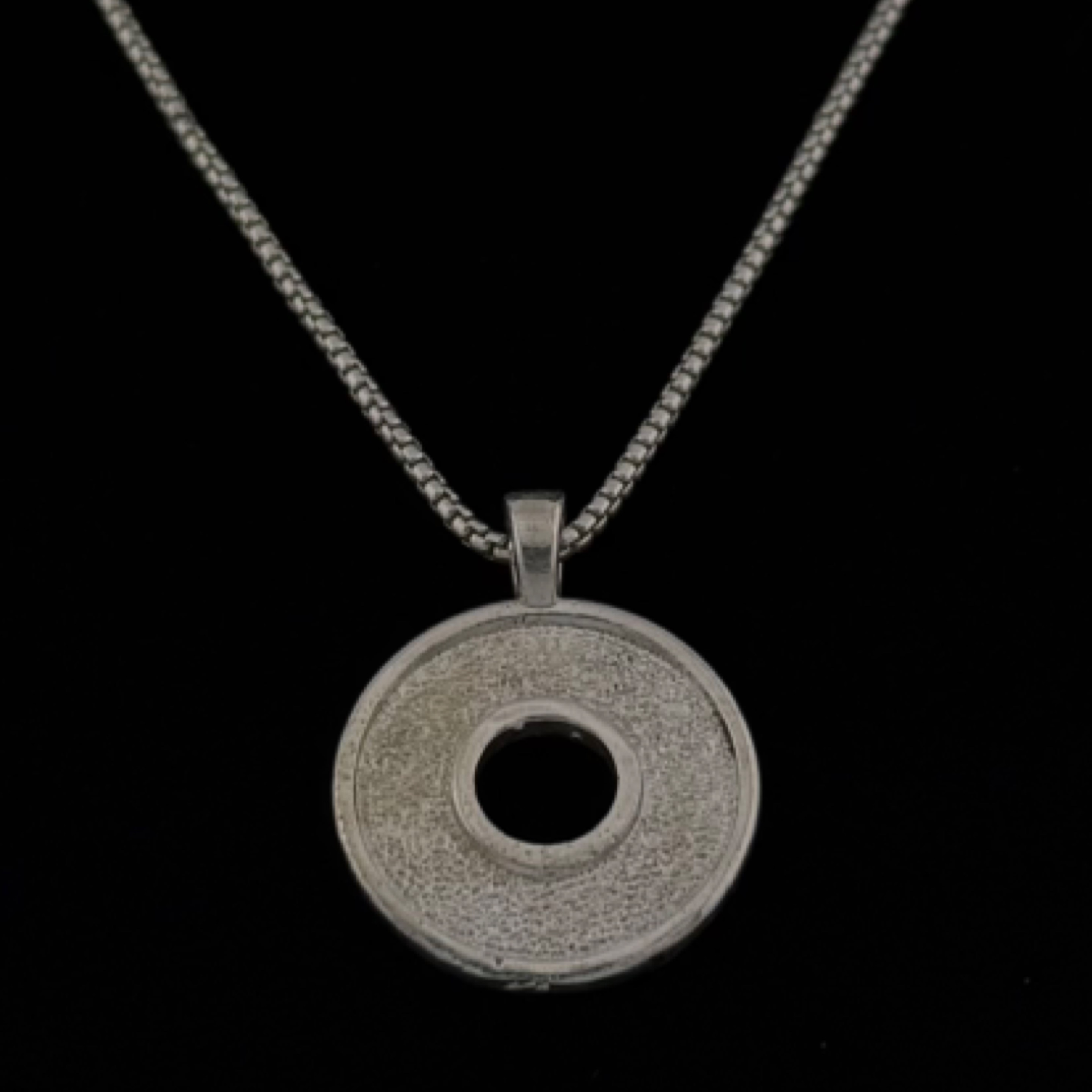 Phish Donut Pendant – Sterling Silver