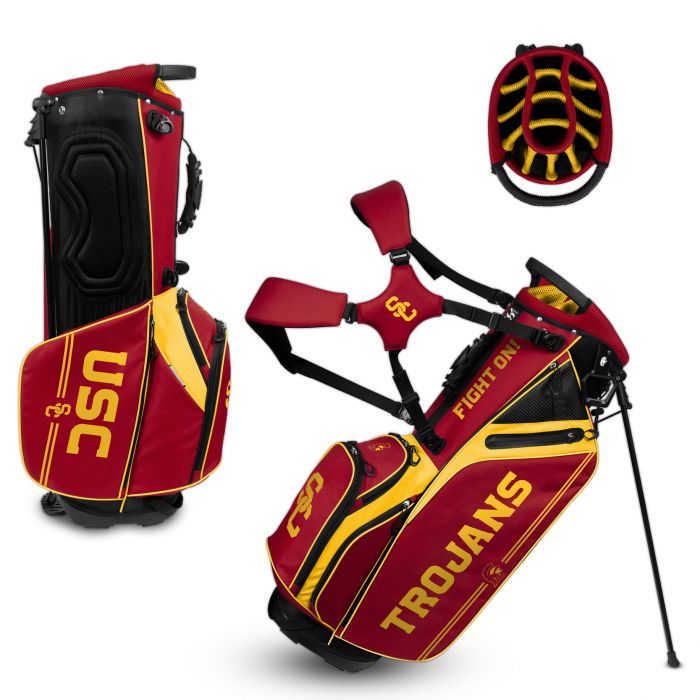USC Trojans Hybrid Caddie Carry Golf Bag