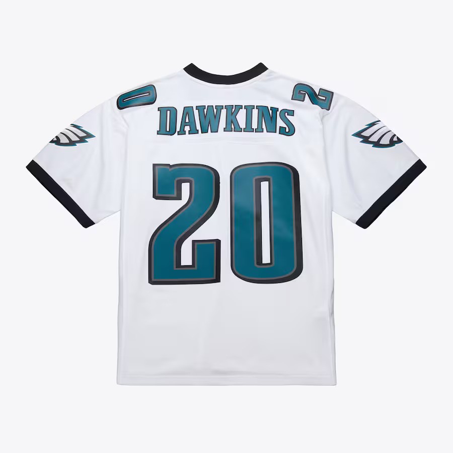 Philadelphia Eagles 2004 Brian Dawkins #20 White Mitchell and Ness Jersey