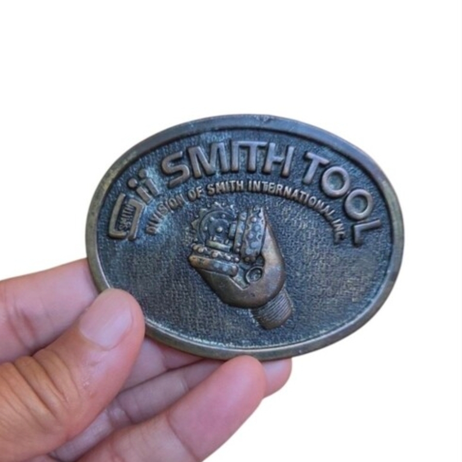 Vintage Smith 3D Rock Drill Bit Tool Belt Buckle