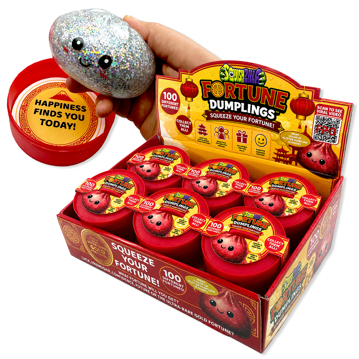 Fun Doh Mystery Fortune Squishy Dumpling Toy - 12/Display: Wholesale Price