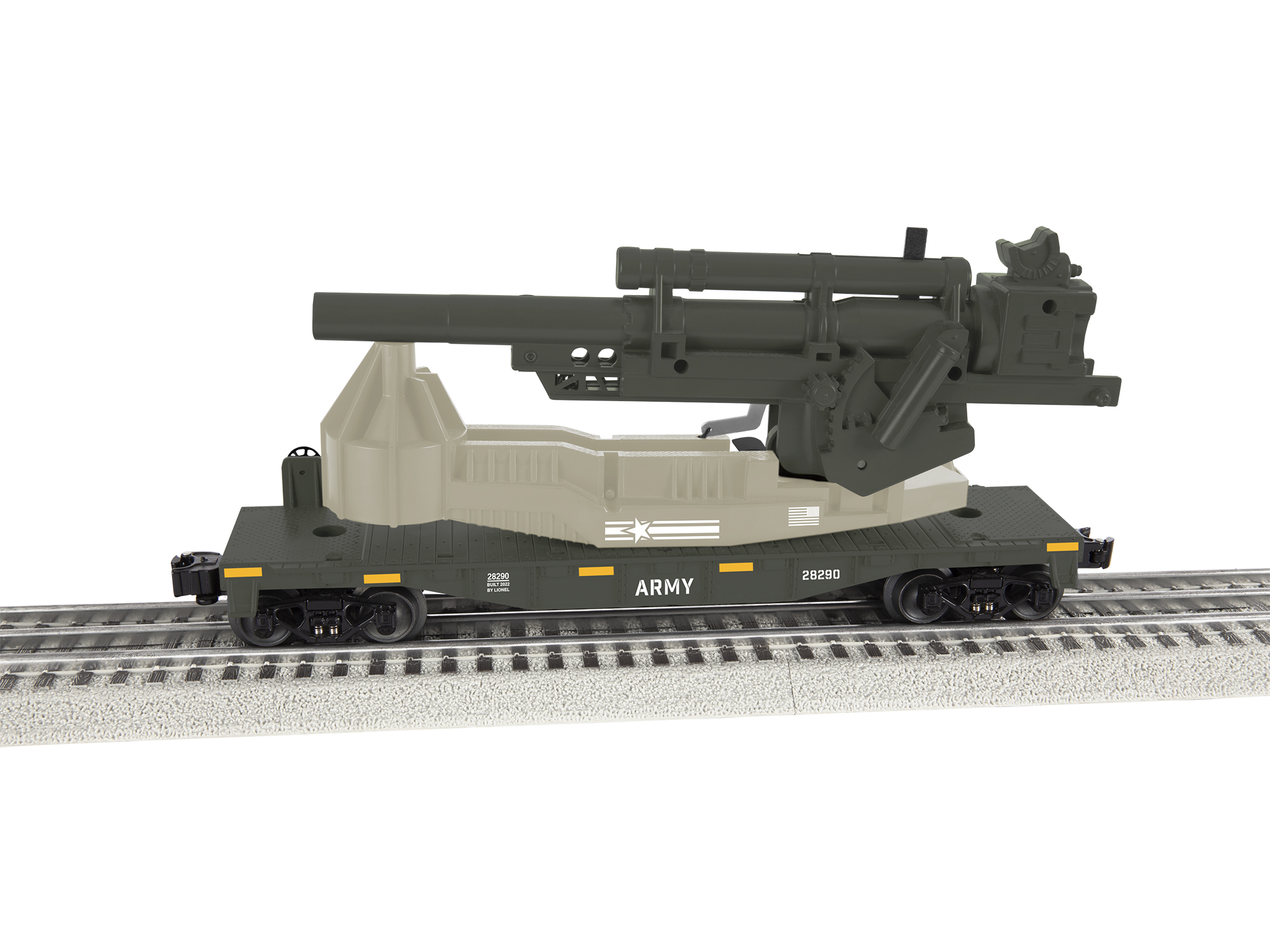 Lionel Army Big Cannon Car 2228290 O Scale