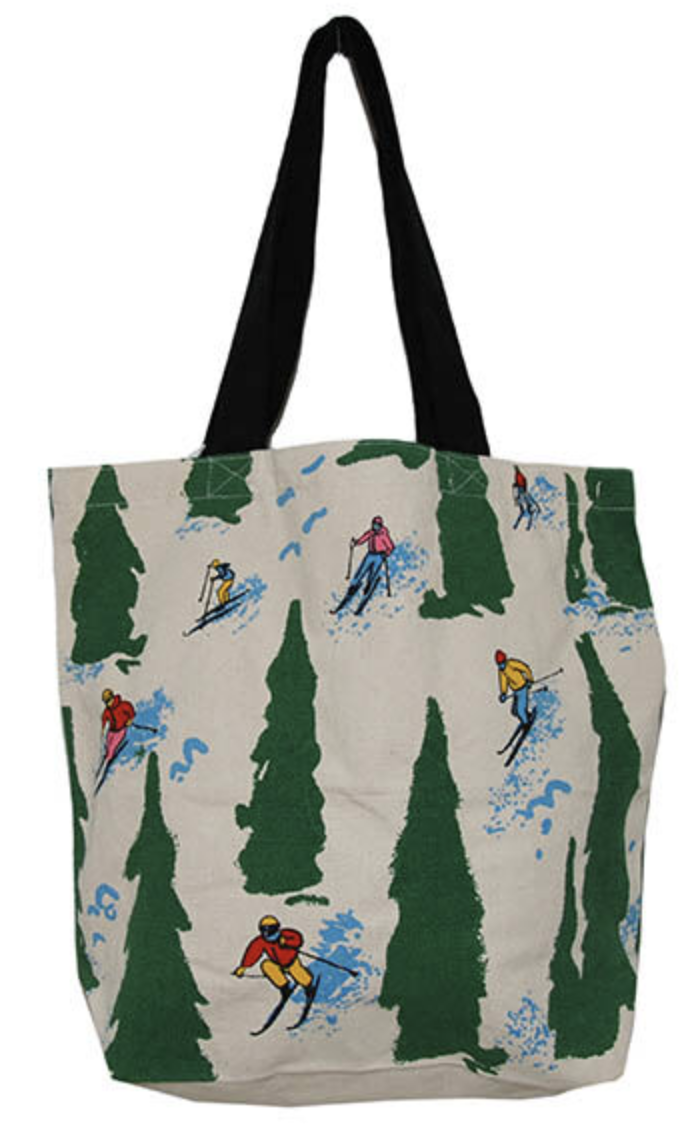 Skiing The Glades Tote Bag