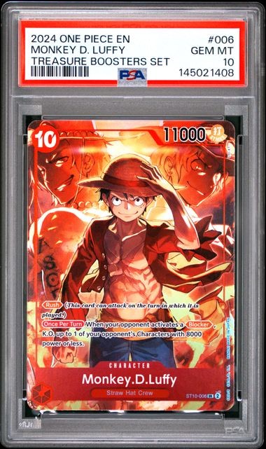 2024 ONE PIECE PROMOS #006 MONKEY D. LUFFY TREASURE BOOSTERS SET