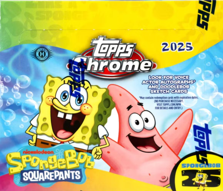 2025 Topps Chrome Spongebob Squarepants Hobby Box img