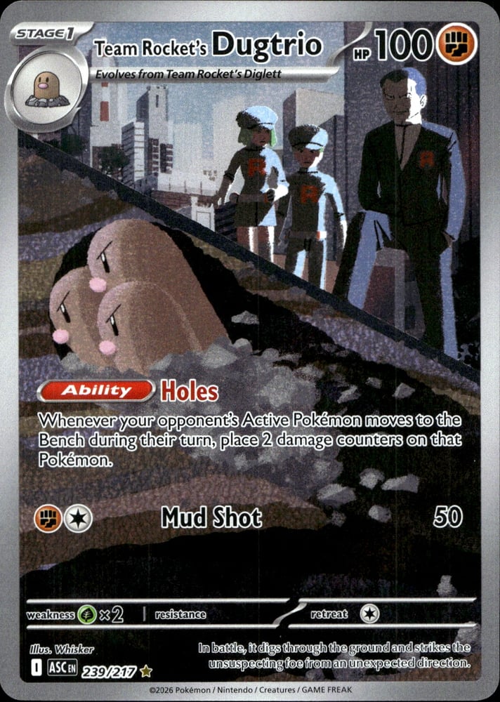 Team Rocket's Dugtrio - ME02.5 239/217