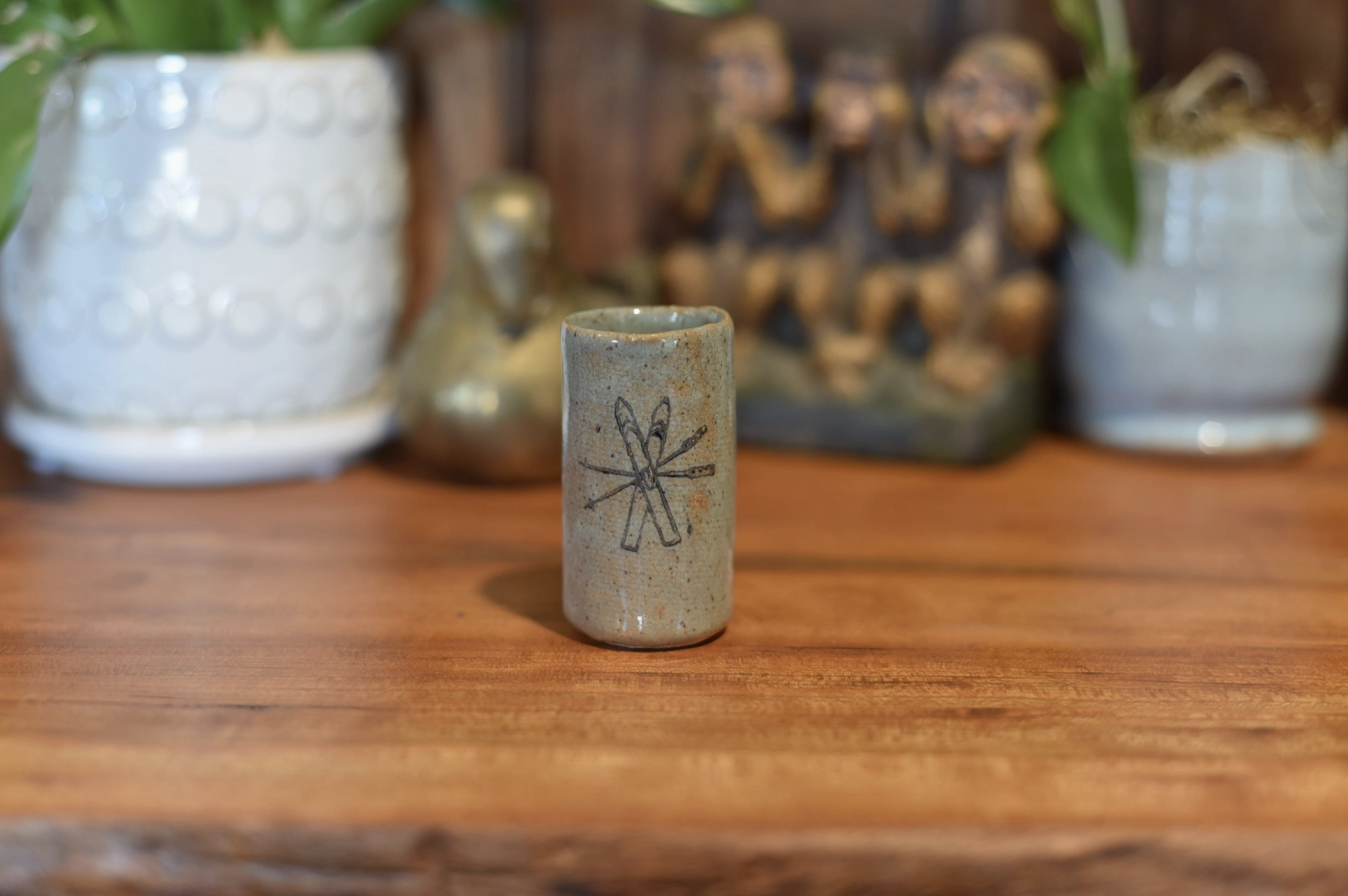 Tiny Tumbler Skis & Poles