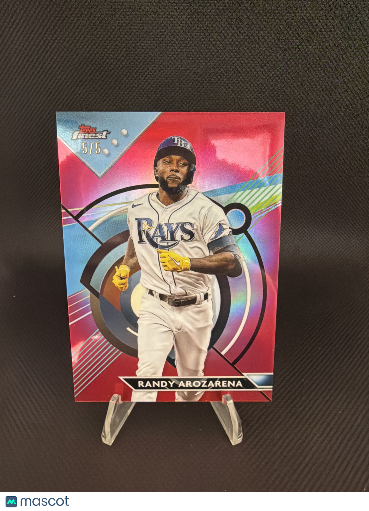 2023 Topps Finest Randy Arozarena Red Refractor /5