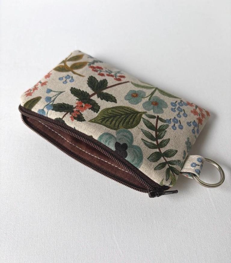 Keychain Pouch – Herb Garden Natural, photo 5 of 5