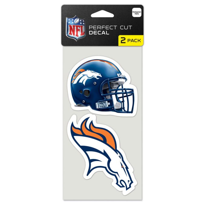 Denver Broncos Perfect Cut Decals 2 pack