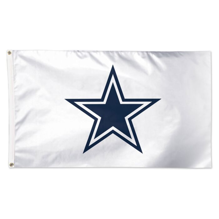 Dallas Cowboys Deluxe White Flag 3x5'