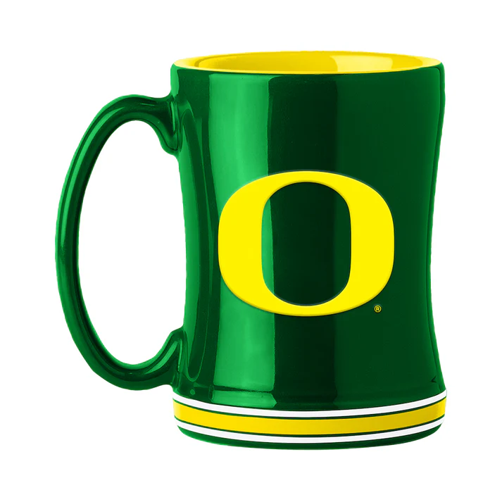 Oregon Ducks Sculpted Coffee Mug 14oz