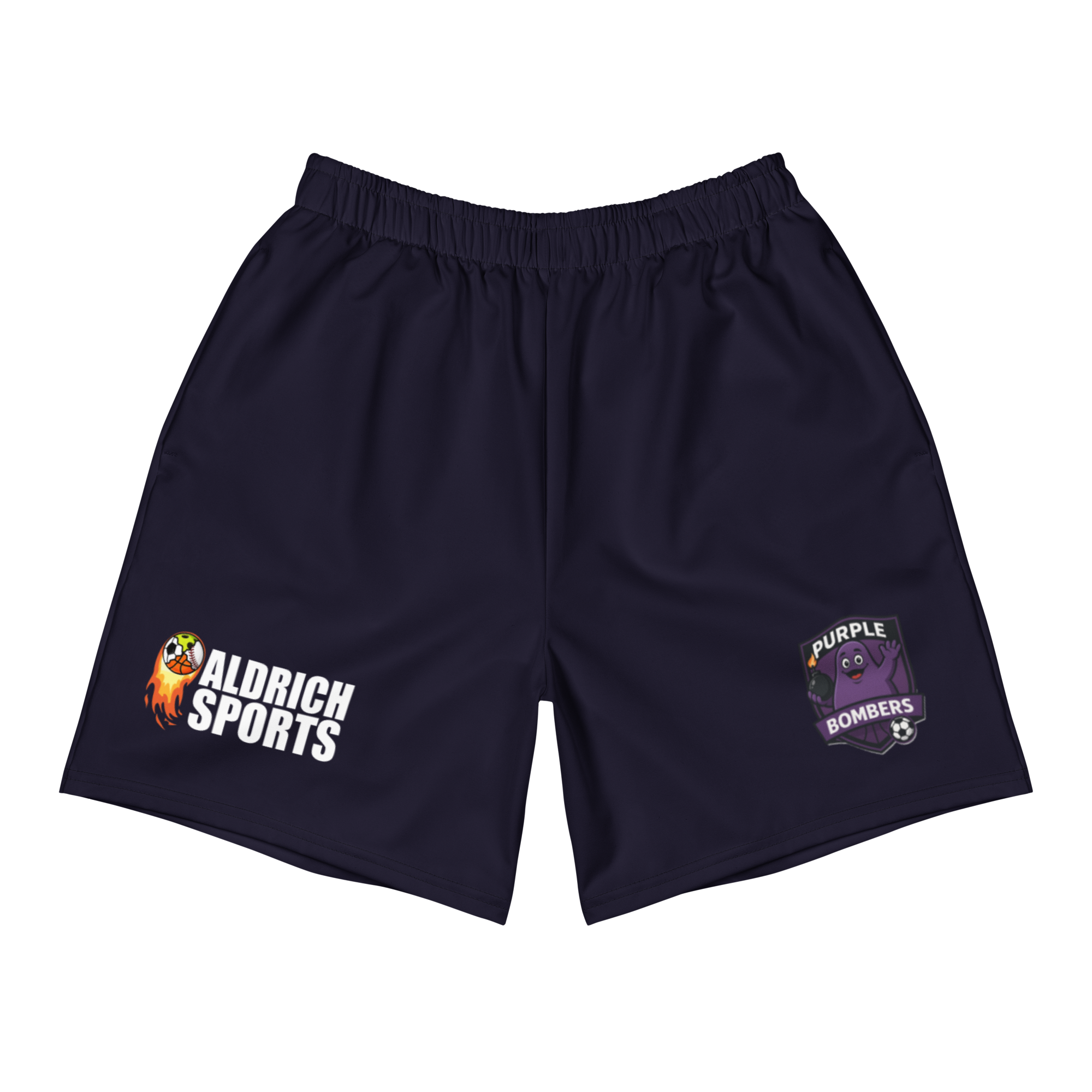 Purple Bombers Athletic Shorts