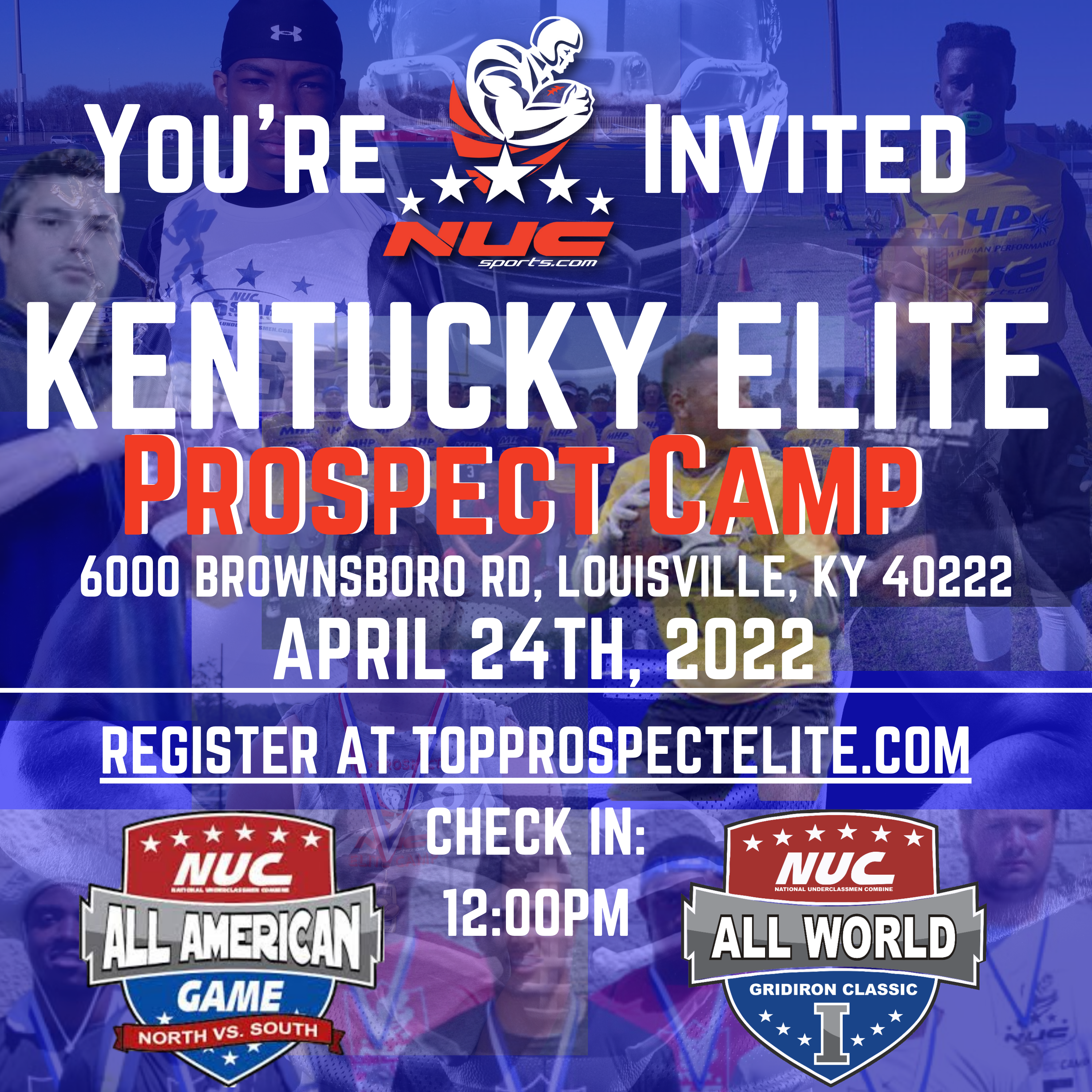 Coach Schuman's Kentucky Elite Football Prospect Camp, April 24th, 2022 12pm Checkin