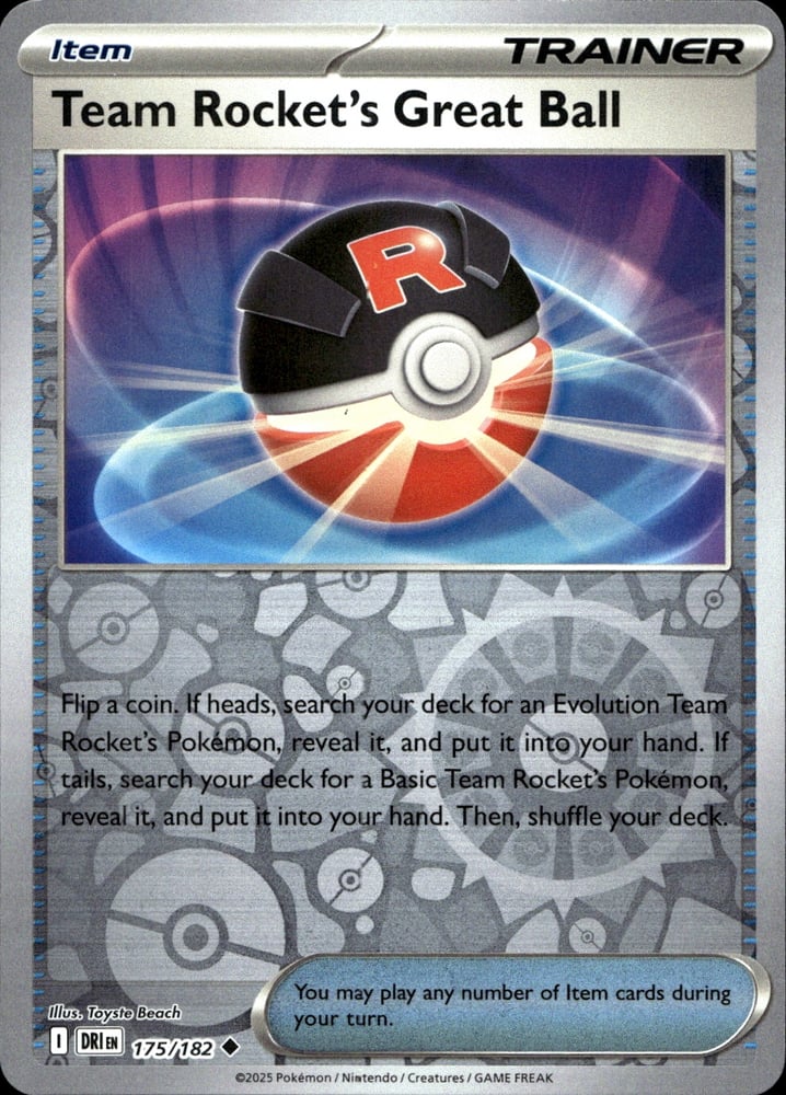 Team Rocket's Great Ball - SV10 175/182