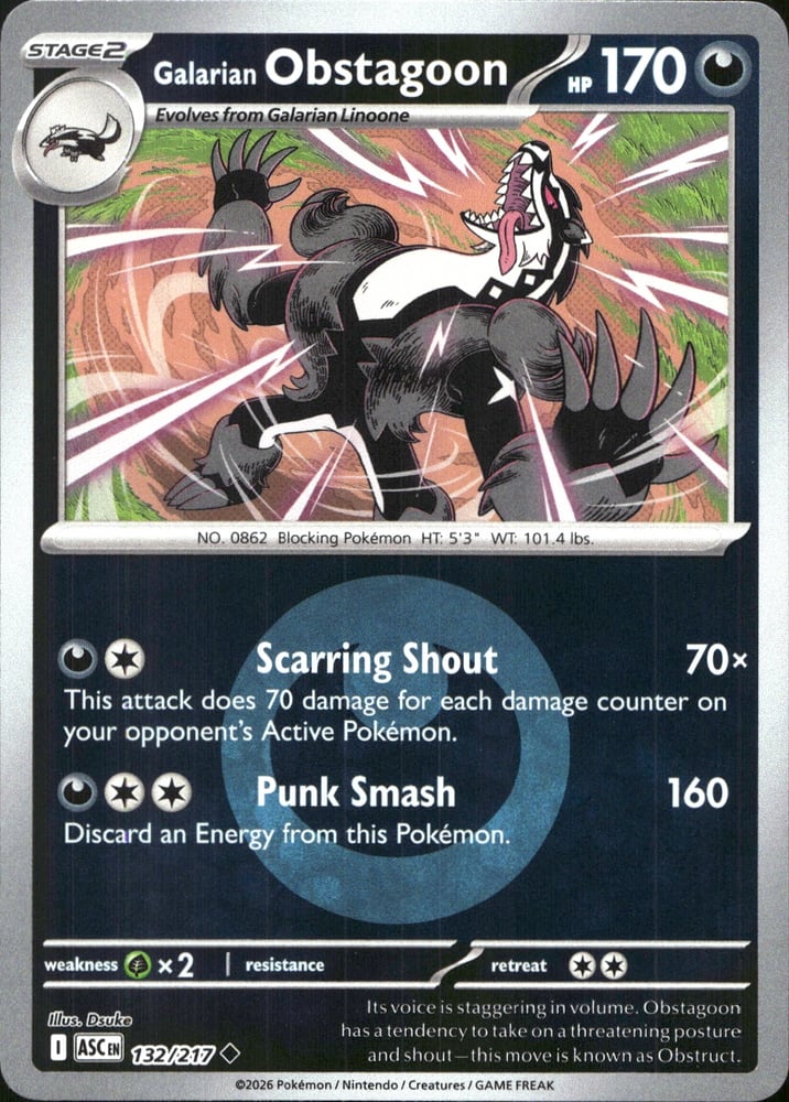 Galarian Obstagoon - ME02.5 132/217