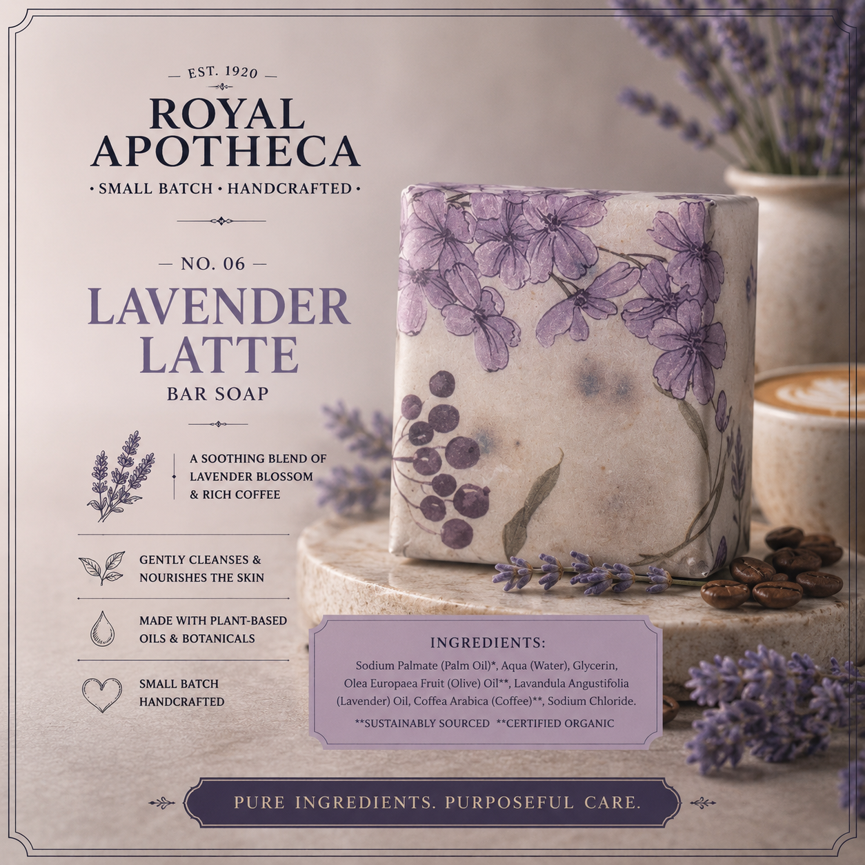 Lavender Latte - No.6 - Bar Soap