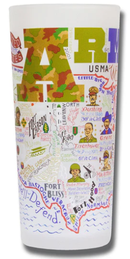 Army Drinking Glass Catstudio