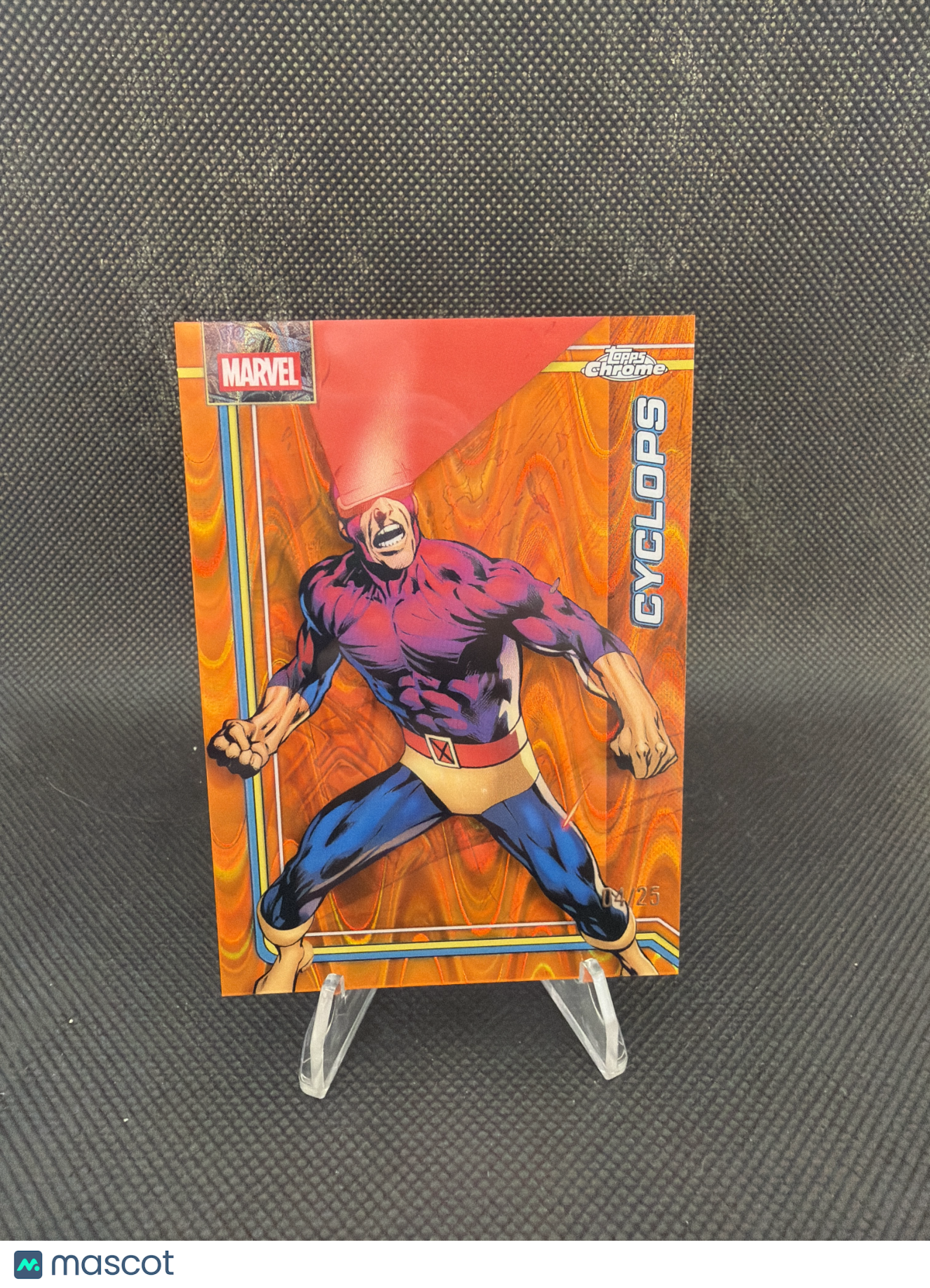 2026 Topps Chrome Marvel Cyclops Orange RayWave /25 #024