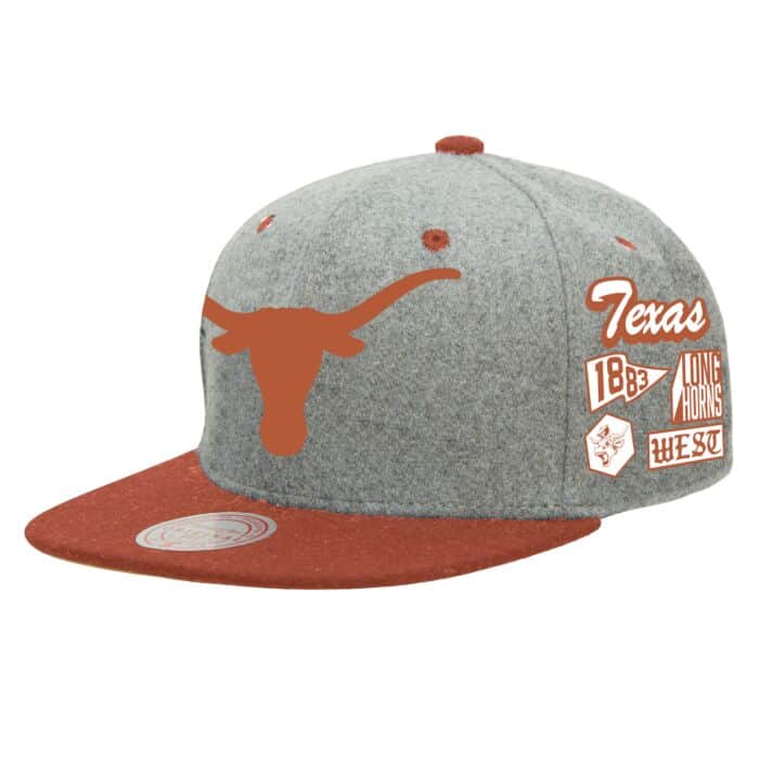 Texas Longhorns Melton Patch Mitchell and Ness Snapback Hat