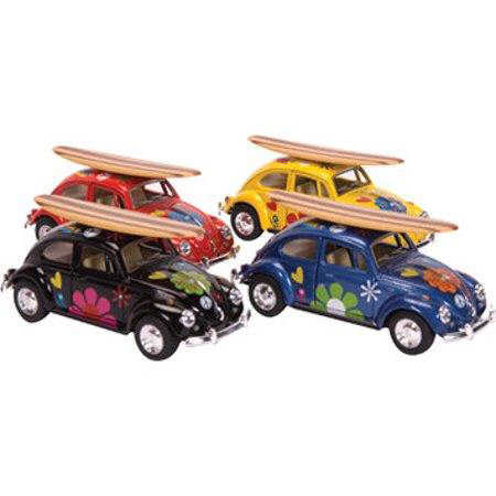 Die-Cast 1967 Beetle with Surfboard (Sold Individually