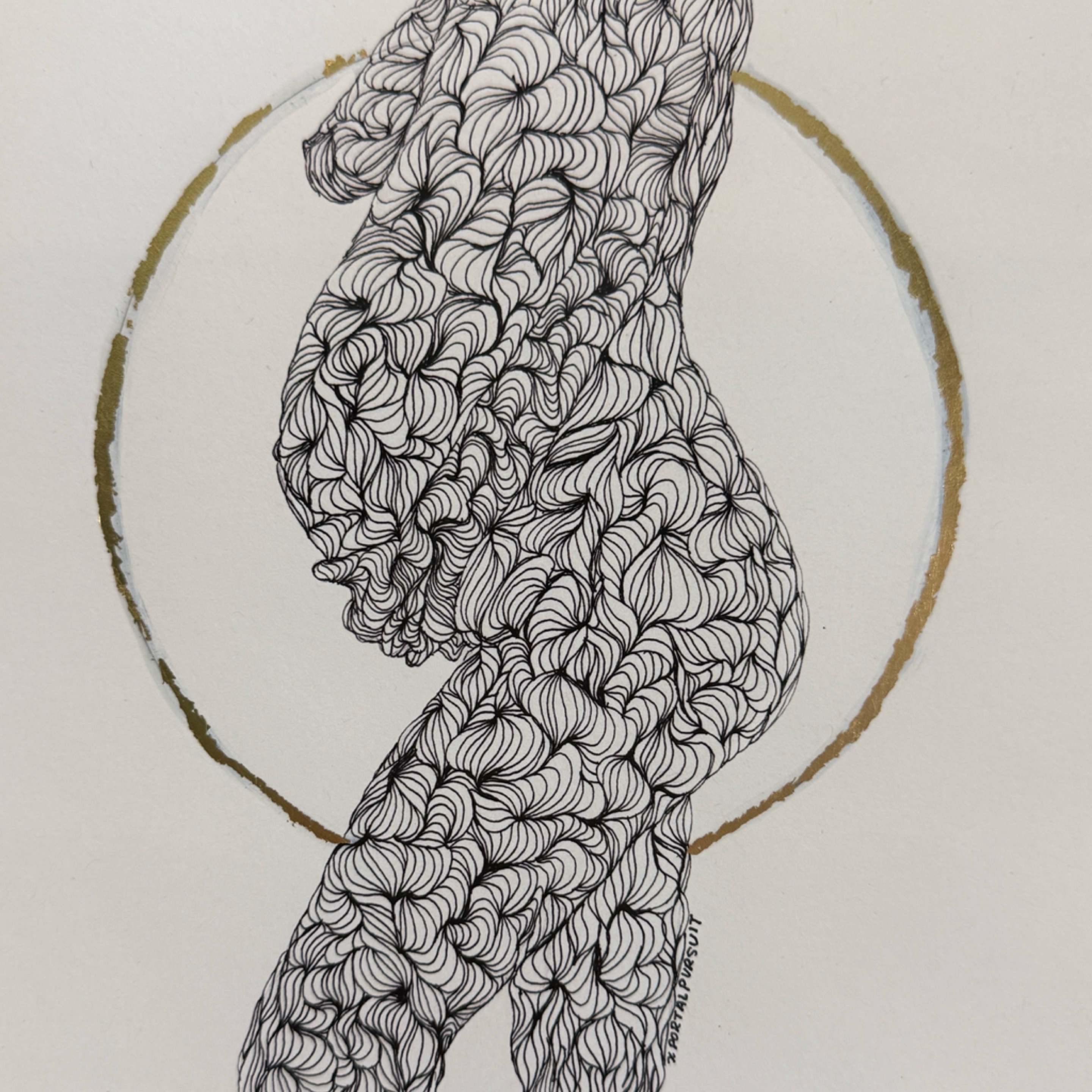 Mother Portal (8.5x11) + Gold Leaf x Portal Pursuit