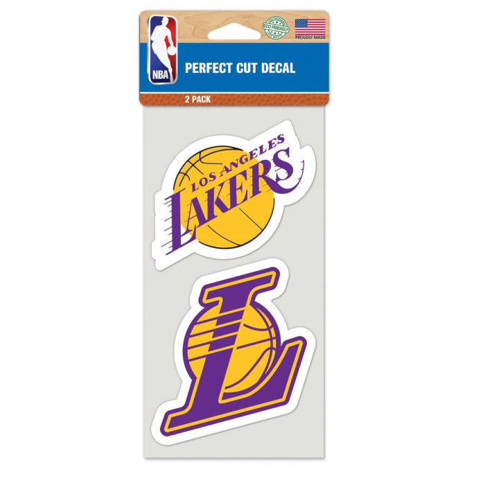 Los Angeles Lakers Perfect Cut Decals 2 pack