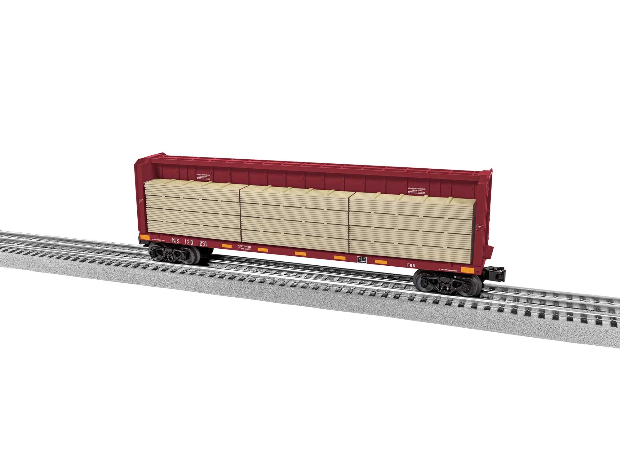 Norfolk Southern Centerbeam Flatcar O Scale #120231 2343082