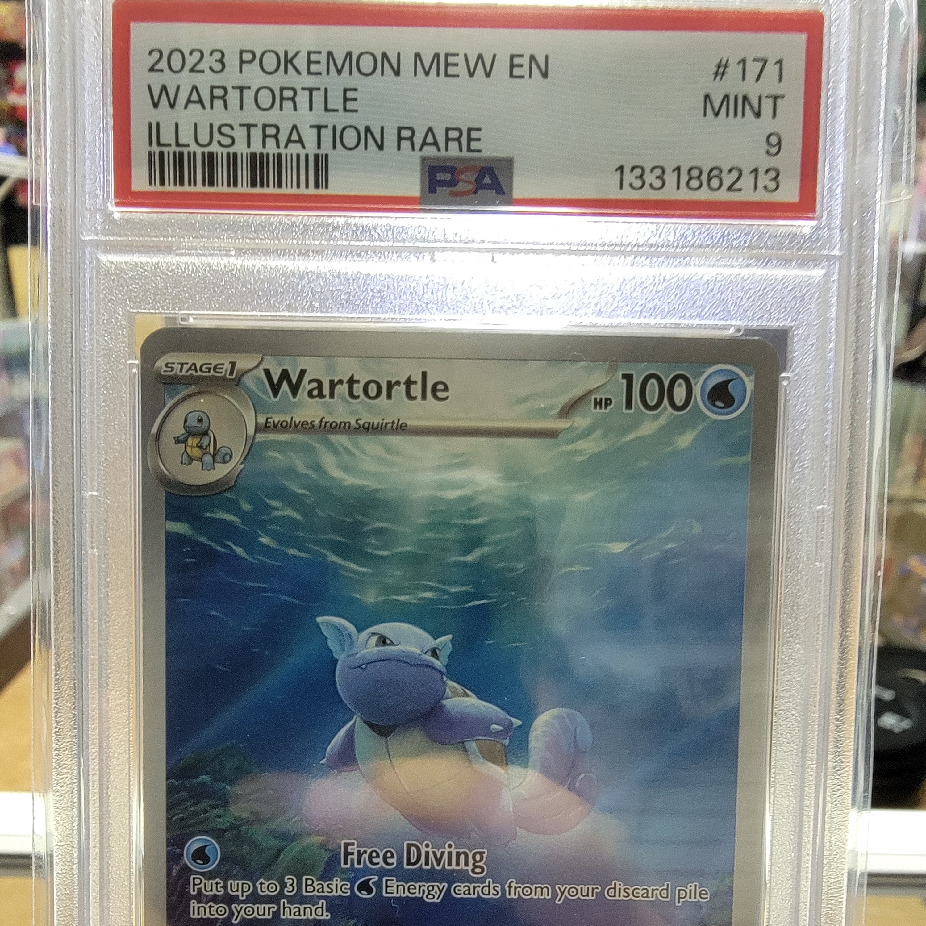 Psa 9 Wartortle IR Graded Card